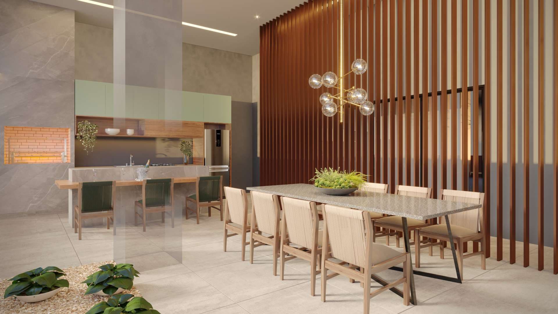 Perspectiva artística da Churrasqueira