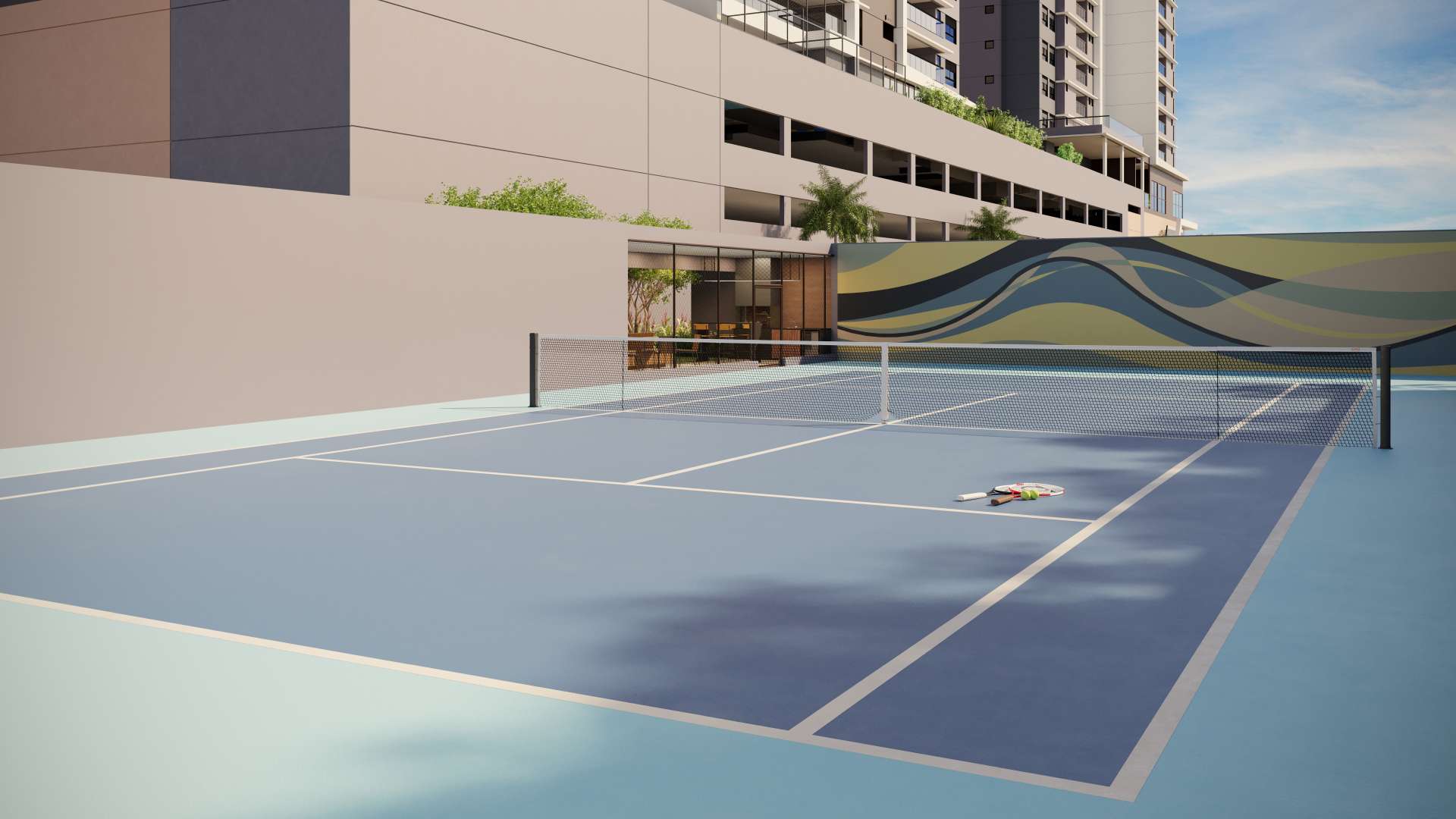 Perspectiva artística da Quadra Externa