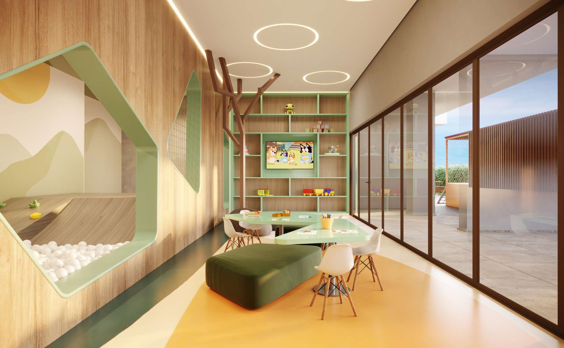 Perspectiva artística da Brinquedoteca